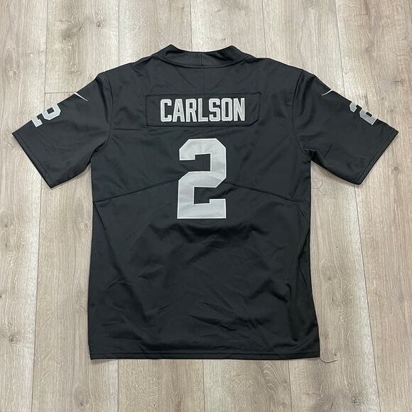 Nike Daniel Carlson Black Raiders Game Player Jersey size Medium M B4 - Picture 6 of 7
